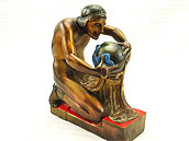 [Pompeian Bronze bookends]