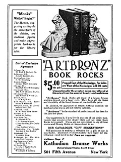 Illustration photo: Kathodion Bronze Works (KBW) print ad from 1914
