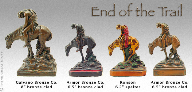 Illustration photo: End of the Trail, Four different versions