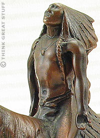 Illustration photo: Spelter bookends