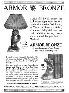 Illustration photo: Armor Bronze Company advertisement from 1915